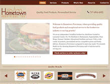 Tablet Screenshot of hometownprovisions.net
